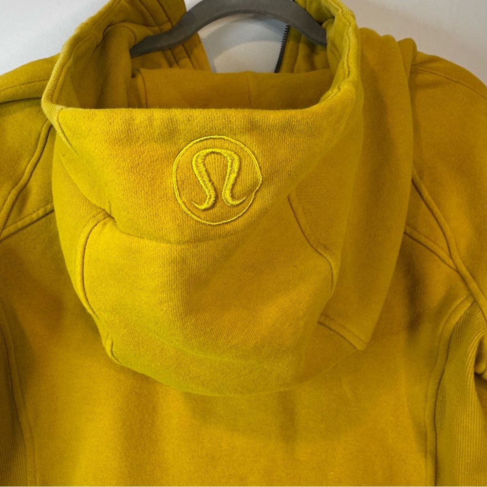Lululemon Scuba Full Zip Yellow Size 10 - Picture 4 of 7